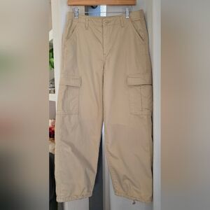 Levi's Women's Tan Wide Leg Cargo Pants